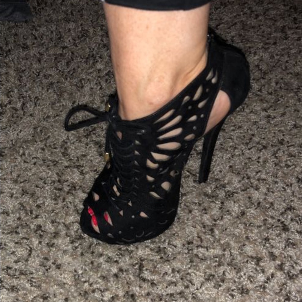 black heels